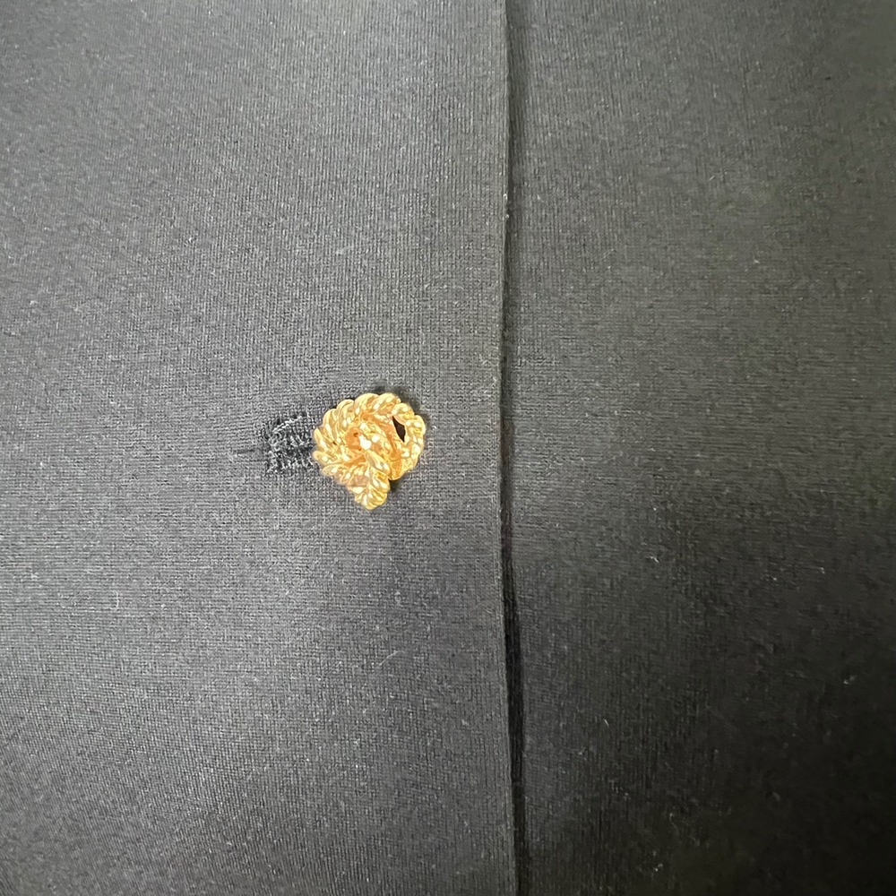 Ted Baker Mireya Black Drop Waist Button Front Mini Dress Long Sleeve Size S NEW - Picture 2 of 11
